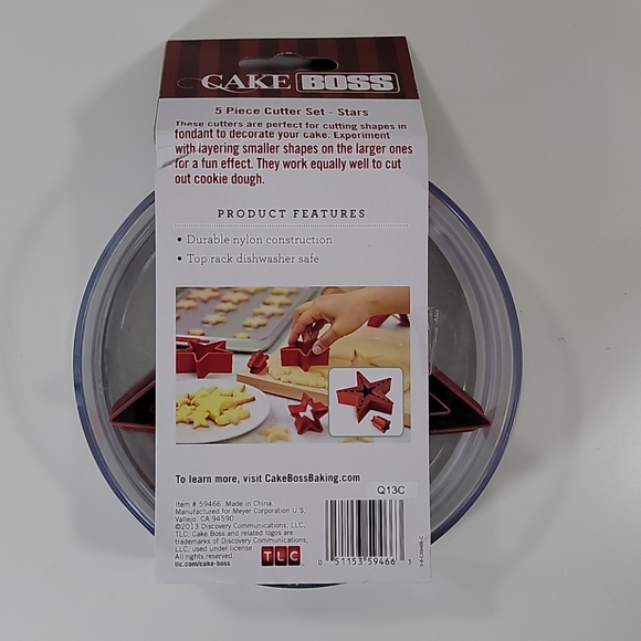 Cake Boss 5 Piece Cutter Set Stars Hey I'm Baking - Picture 3 of 3